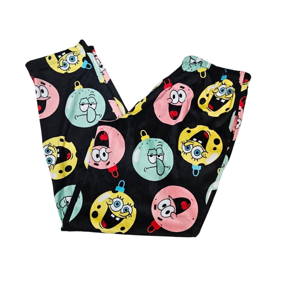 Sponge Bob‎ Christmas Ornament Lounge Pajama Pants Size XL Unisex Adult